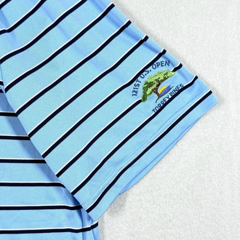 Polo Ralph Lauren Polo Shirt Men XL US Open 121st Torrey Pines Logo Golf Wicking